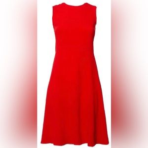Joseph Red Fit and Flare Dress